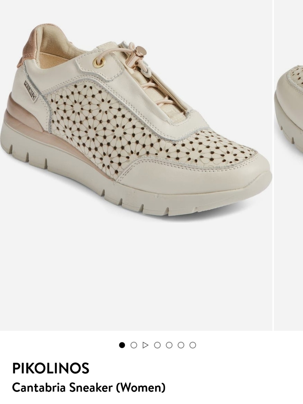 Pikolinos Cantabria Women's Cream Leather Sneaker